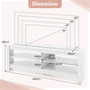 Corner TV Stand 3-Tier Entertainment Center Console Table w/Shelves