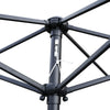 Garden Patio Parasol Sun Shade UV Protection Umbrella Steel Tilting Crank Handle