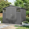 8x5.7ft Metal Garden Shed Galvanised Steel Storage House With Lockable Door NEW
