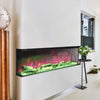 Electric Fireplace Panoramic Media Wood 12 Flame Standing Insert 60in LED Stove