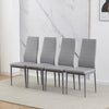 3/5Pcs Small Space Dining Set Square Glass Dining Table+ 2/4 Dining Chairs Home