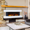 52inch Fireplace Suite Surround Frame Electric Fire Wall Mounted LED Flame H