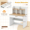 Home School Students Learning Workstation Study Desk with Storage