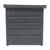 400L Galvanised Steel Shed Box Tool Chest Cabinet Tools Holder Chest Lockable UK