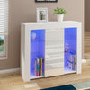 High Gloss Door Sideboard Buffet Cabinet Cupboard TV Unit Stand with LED Light