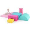 Toddlers Foam Climbing Blocks 6 Pieces Indoor Climb and Crawl Activity Playset