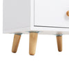 Extra Tall Bedside Cabinet Nightstand Side Table Shelf Bookshelf Storage Drawer