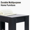 Modern Black Coffee Table Small Wood Side Table TV Stand Living Room Furniture