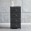 Fabric Cabinets Storage Unit Metal Frame Chest of Drawer Organiser Bedside Table
