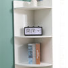 Modern Bathroom Tall Cabinet with Storage Shelf&Door Corner Shelf Bookshelf
