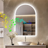 35.4x23.7in LED Bathroom Mirror Backlit Illuminate Wall Mirror Bluetooth Antifog