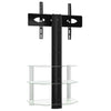 Corner TV Stand 3-Tiers for 32-70 Inch, Universal Cantilever TV Floor Z6Y8