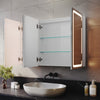 Vanity LED Bathroom Mirror Cabinet Anti Fog Demister Shaver Socket Touch Sensor