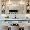 1.2m Oversized Wall Mirror Silver Grecian Venetian Art Accent Mirror Fireplace