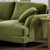 Olive Green Velvet 4 Seater Right Hand Corner Sofa - Payton SOF202