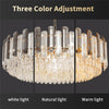 Dimmable Crystal Chandelier Ceiling Light Hanging Pendant Lamp Dining Room