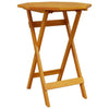 Gecheer Folding Dining Table Garden Table Round Wood Patio Table, Weather O8N0