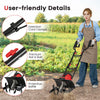 1200W Corded Electric Tiller Cultivator w/ 36 cm Tilling Width-Red