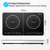 Aobosi Double Induction Hob 20 Temp Setting&18 Power Levels,4-Hour Timer,2800W