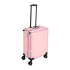 Rolling Makeup Train Case Cosmetic Trolley Organizer Travel w/LED LIght & Mirror