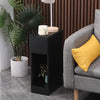 Slim Tall Bedside Table Cabinet with Drawer & Storage Space for Bedroom