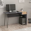 Candy Modern Retro Home Office Desk with USB Ports - Grey