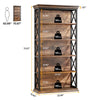 71'' Tall Bookshelf, 6-Tier Floor Standing Bookcase with Open Storage Shelves