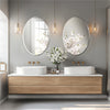 LUVODI High Definition Frameless Oval Wall Mirror for Bathroom/Vanity Bevel Edge