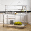 Stainless Steel Commercial Catering Table Work Bench Food Prep Kitchen Shelf UK