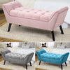 Velvet Chesterfield Ottoman Footstool Bed End Bench Chaise Lounge Window Seat