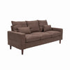 Panana Linen Fabric 2 & 3 Seater Sofa Couch with Wood Legs 3 Colours
