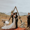 2x Large Small Wooden Wedding Arch Stand Triangle Arbor Frame Archway Boho Party