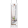 Jewelry Cabinet Lockable Wall/Door Mounted Jewelry Armoire 5 LED Light Xmas Gift
