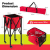 Foldable Tennis Ball Cart Lightweight Tennis Ball Hopper Basket Ball Cart