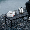 Portable Camping Table Folding Storage Fishing Outdoor Desk Mesh Top Spacesaving