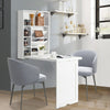 Foldable Floating Desk w/ 3-tier Tilt Storage Partition Wall Mounted Desk