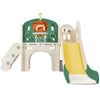 7 in 1 Kids Long Slide with Climber Set Playset Gift for Toddlers Indoor Outdoor