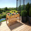 Raised Plant Bed Shelf Garden Wooden Box Flowers Herbs Vegetables Outdoor Patio