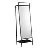 Clothes Rails Garment Coat Rack Full Length Mirror Hanging Rod Bottom Shelf Iron