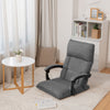 Gaming Floor Chair 14-Position Adjusting Backrest Comfortable Lazy Sofa-Grey