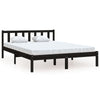 Lechnical Black Solid Pine Wood Bed Frame 120 x 200 , Modern Bed Frame, T2H7