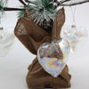 5-50x Iridescent Glass Wedding Baubles Balls Fillable Tree Ornaments