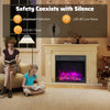 750W/1500W Fireplace Heater 20”¡± Electric Fireplace Insert-Black