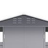 8x8.5ft Venetian Effect Metal Garden Shed Tool Storage Sheds Outdoor Store House