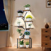 XL Plant Stand with Grow Lights Flower Holder Tree Shaped Bonsai Organizer Rack