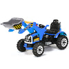 12V Battery Powered Kids Ride On Excavator Electric Motorized Truck Toy-Blue