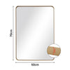 Wall Mounted Framed Mirror Vanity Makeup Bedroom Glass Dressing Mirror Shaped