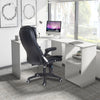 Computer Desk PC Table L-shaped Corner w/Shelves/Drawers Workstation Home Office