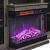 Living Room 150cm TV Stand with Electric Fireplace Set -3 Colour Fire/4 Cabinet