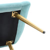 Modern Accent Chair Pinstripe Leaning Back Velvet Leisure Armchair Metal Legs